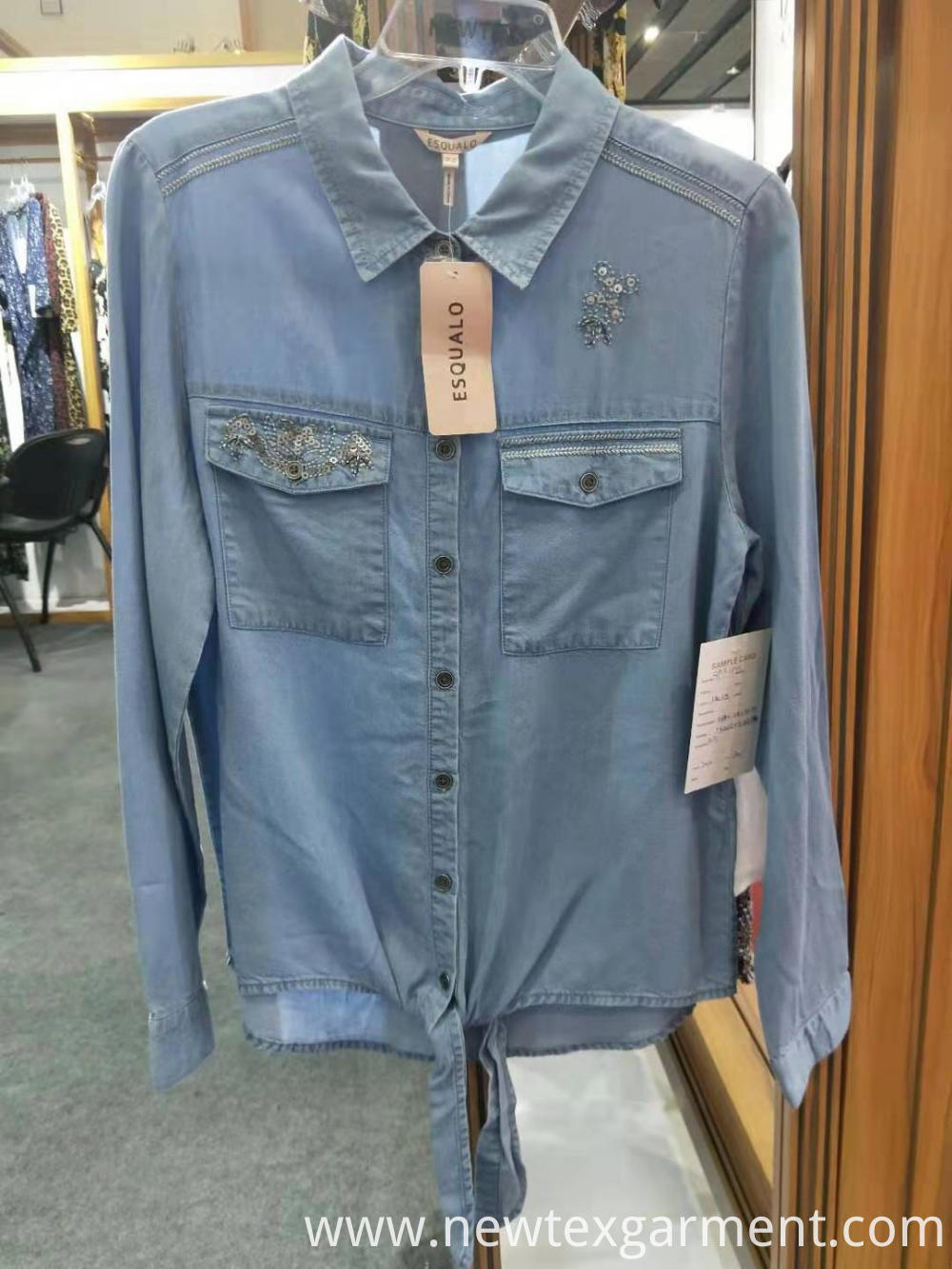Blue Women Denim Shirts Blue Women Denim Shirts